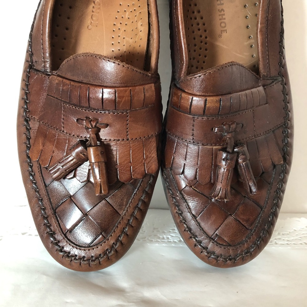“Earth Shoe” Leather Woven Tassel Loafer Flat Dale II Unisex Moccasin Weejuns